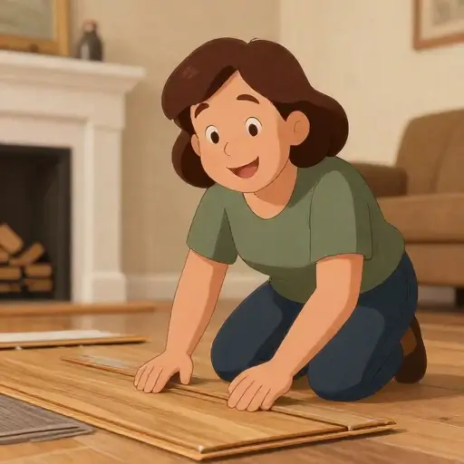 Sadie Harlow, The Floor Lady, installing hardwood flooring